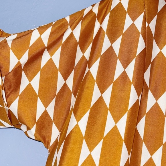 Tory Burch Haley Diamond Short Sleeve Silk Coat Size 6 - Picture 8 of 12